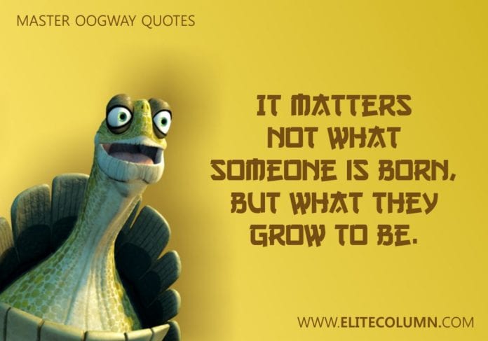 10 Super Inspiring Master Oogway Quotes | EliteColumn