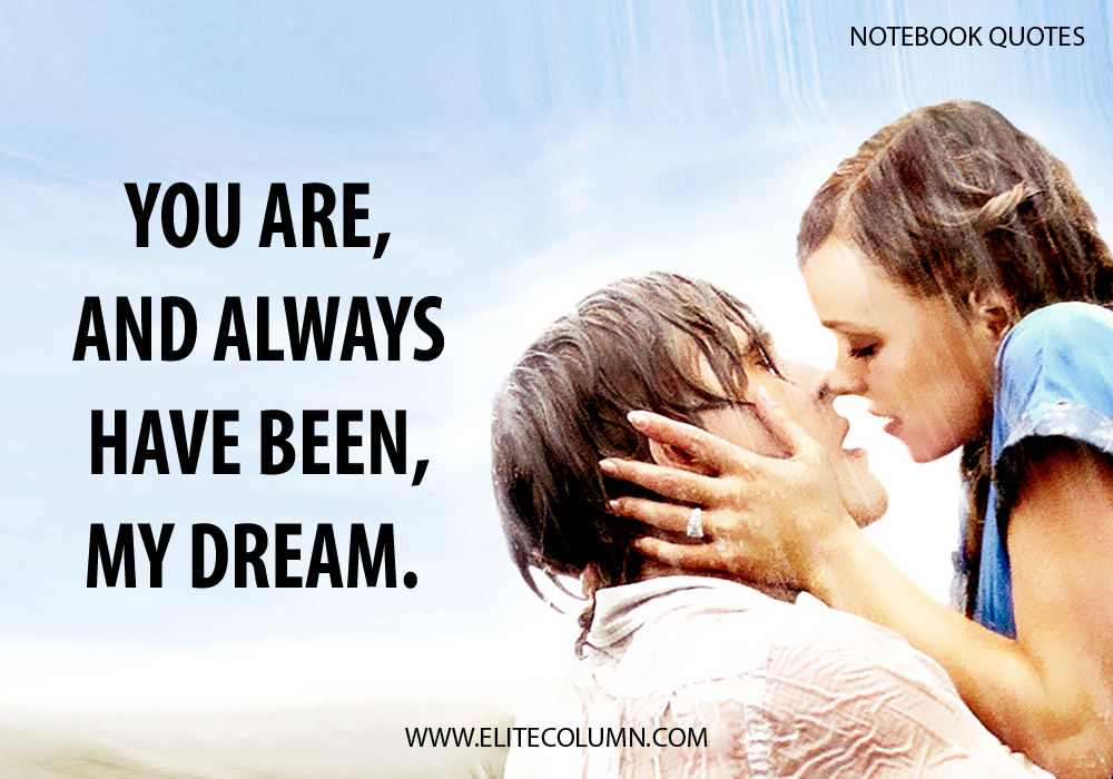 16 Notebook Quotes That Will Make You Fall In Love Again | EliteColumn