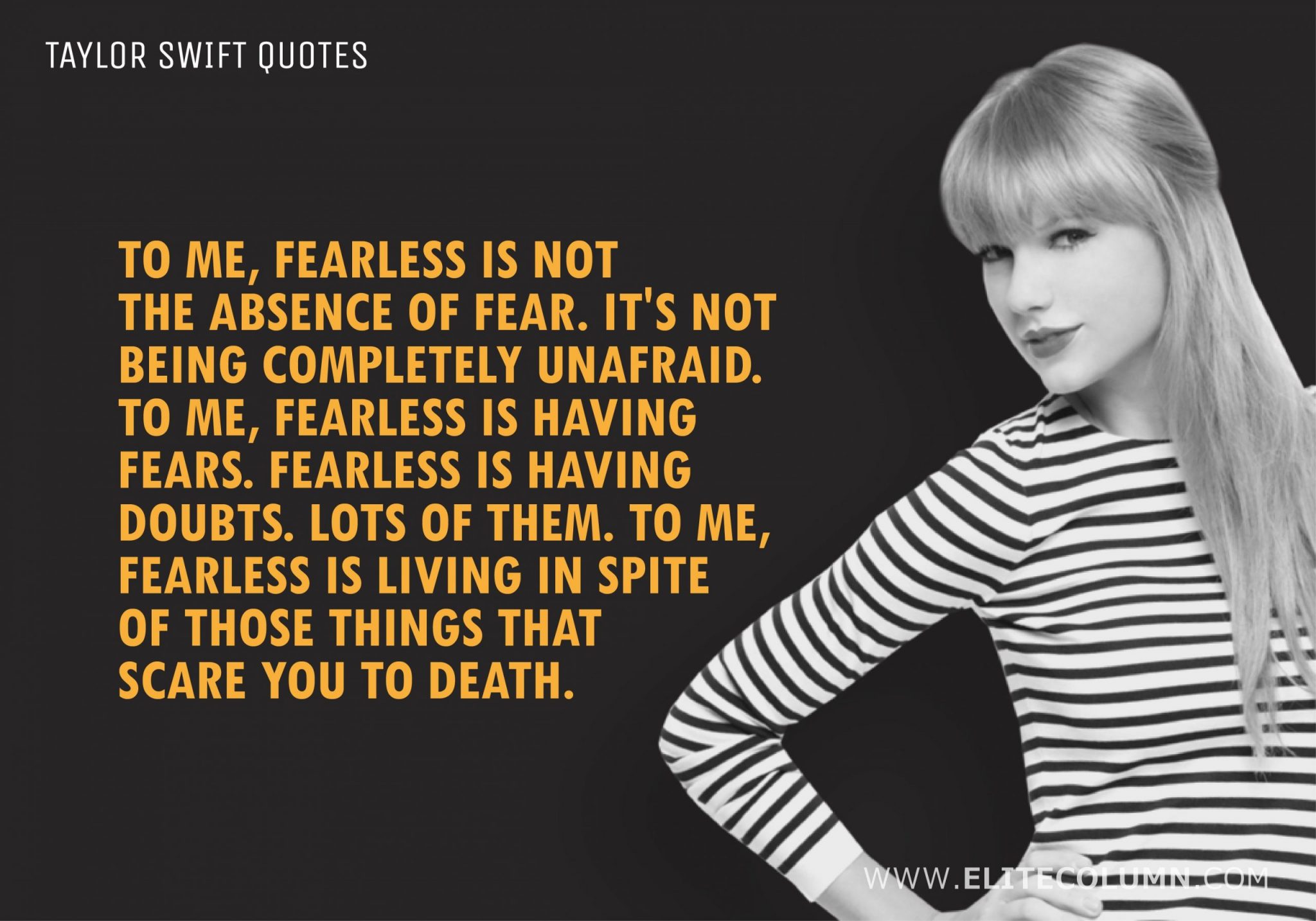 Taylor Swift Quote: “Giving up doesn't always mean your weak . Sometimes  you're just strong