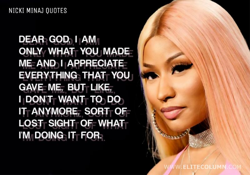 11 Nicki Minaj Quotes That Will Empower You | EliteColumn