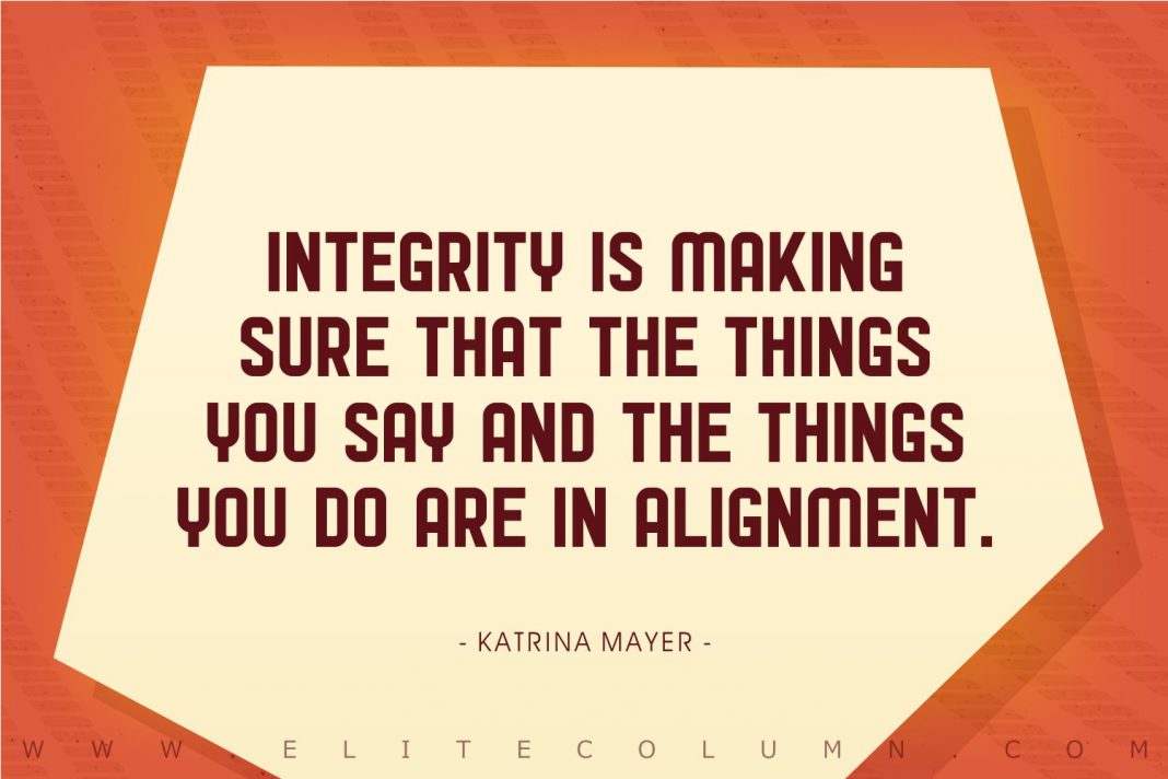 speech about integrity