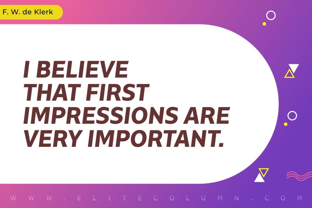 First Impression Quotes (7)