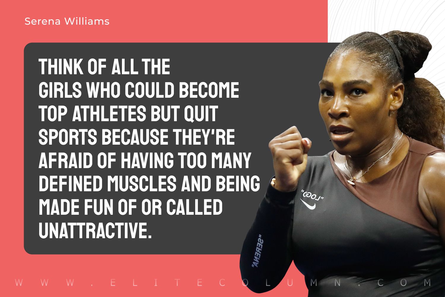 Serena Williams quote: I decided I can't pay a person to rewind time