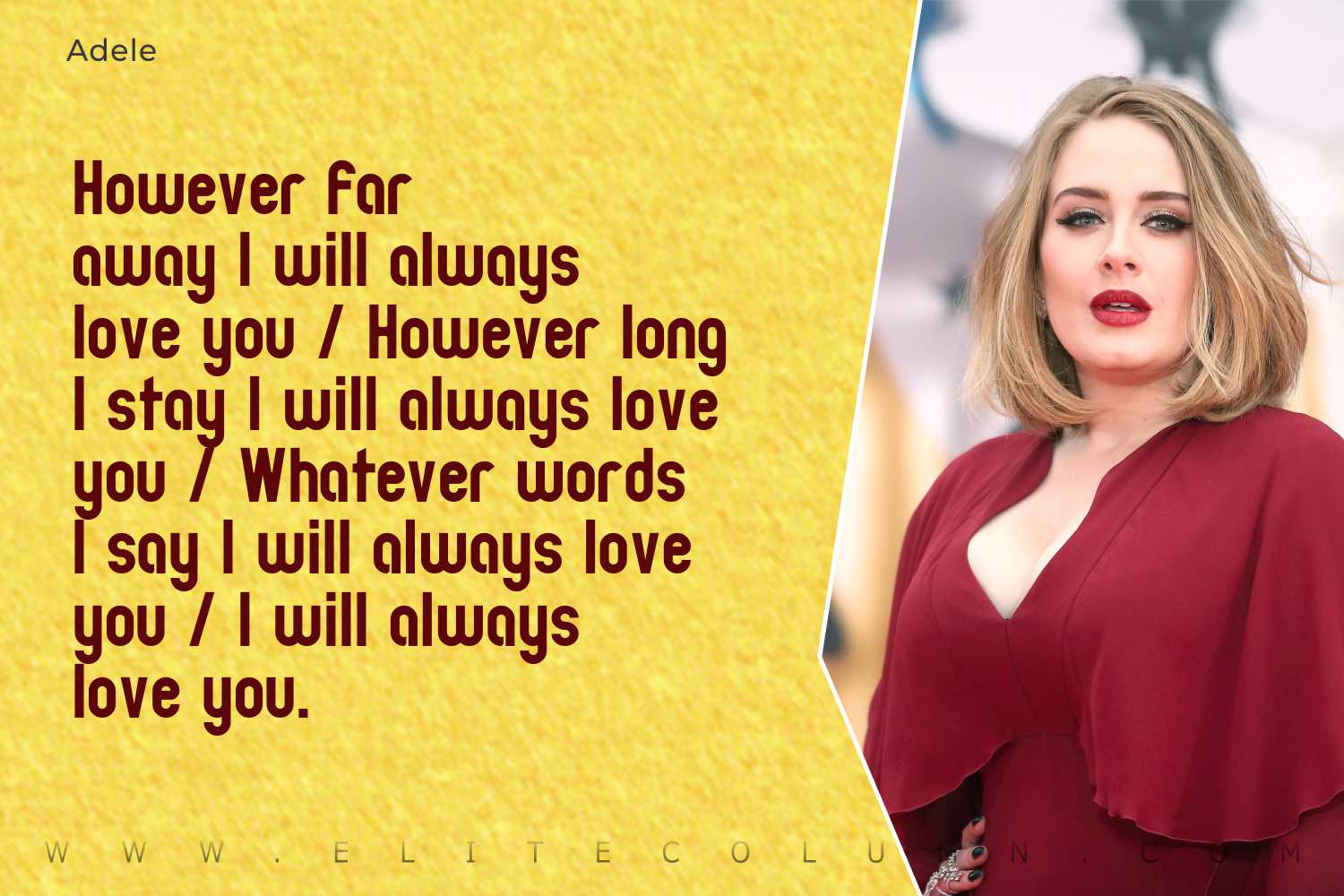 Adele quote: Regrets and Mistakes, they're Memories made